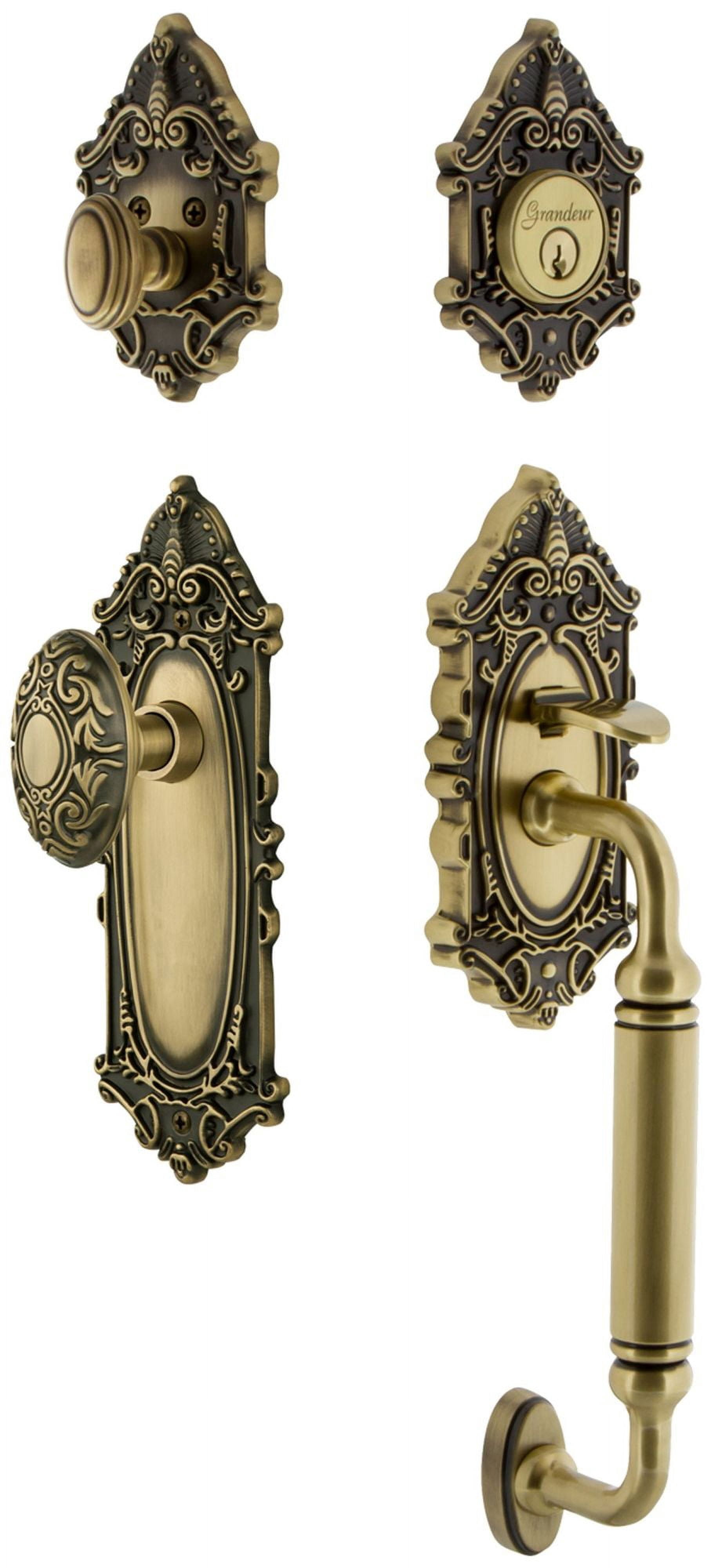 Grandeur Grande Victorian C Grip Handleset with Door Knob