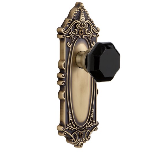 Grandeur 850872 Grande Victorian Solid Brass Rose Privacy Door Knob Set - Brass