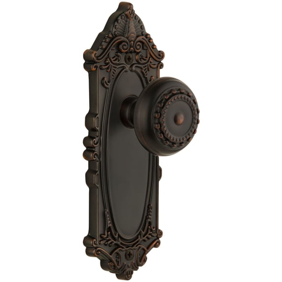 Grandeur 800684 Grande Victorian Solid Brass Rose Dummy Knob Set - Bronze