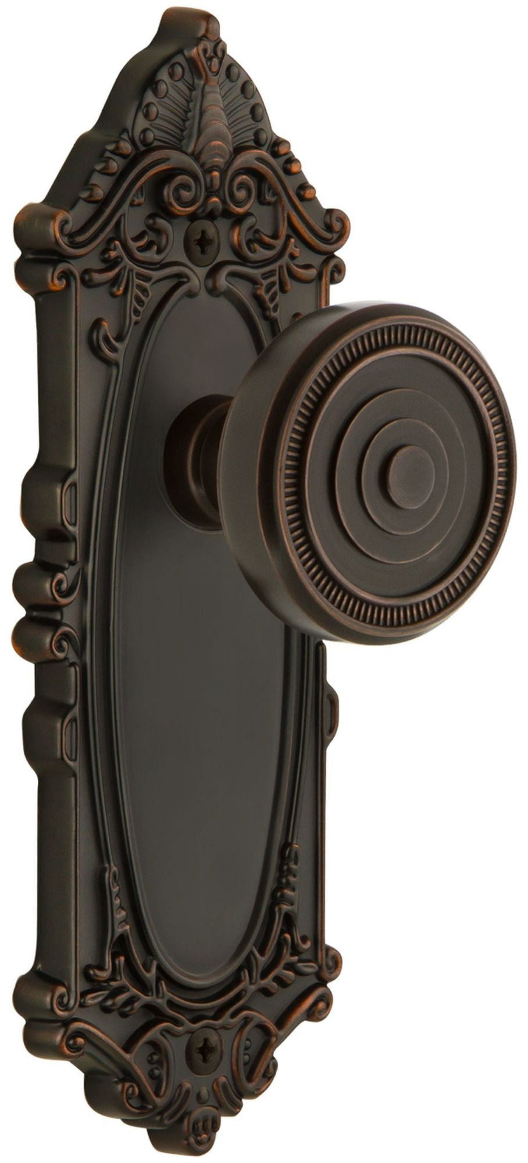 Grandeur Soleil Door Knob with Grande Victorian Plate