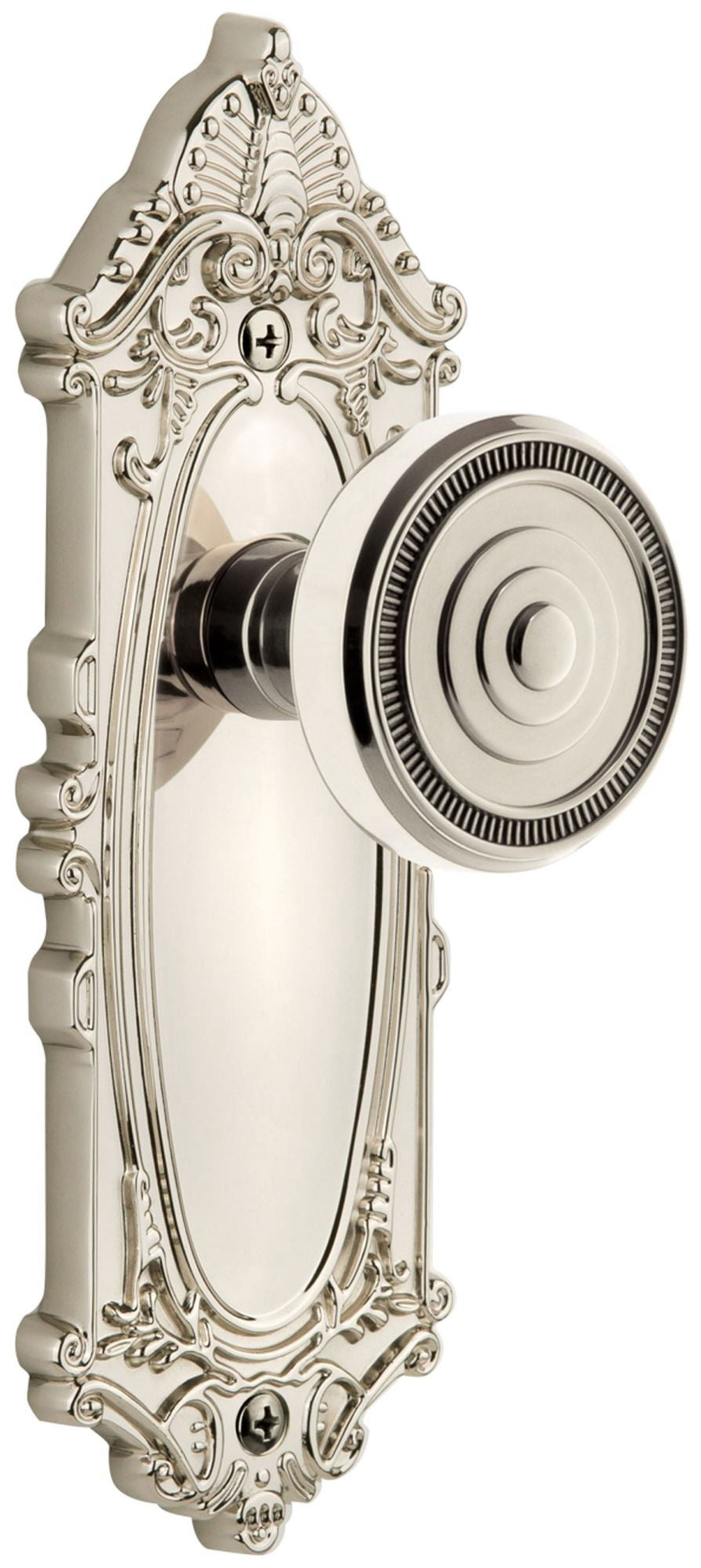 Grandeur Soleil Door Knob with Grande Victorian Plate