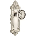 thumbnail image 1 of Grandeur Gvcsol_Dd_Na Grande Victorian Solid Brass Rose Dummy Knob Set - Nickel, 1 of 6