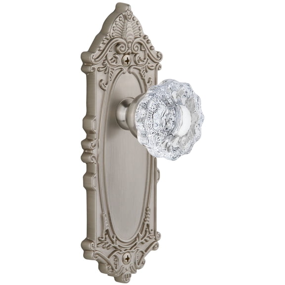 Grandeur Versailles Door Knob with Grande Victorian Plate