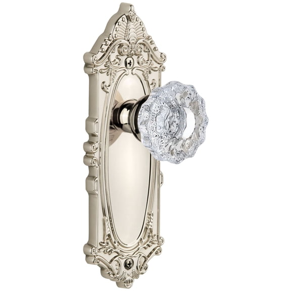Grandeur Versailles Door Knob with Grande Victorian Plate