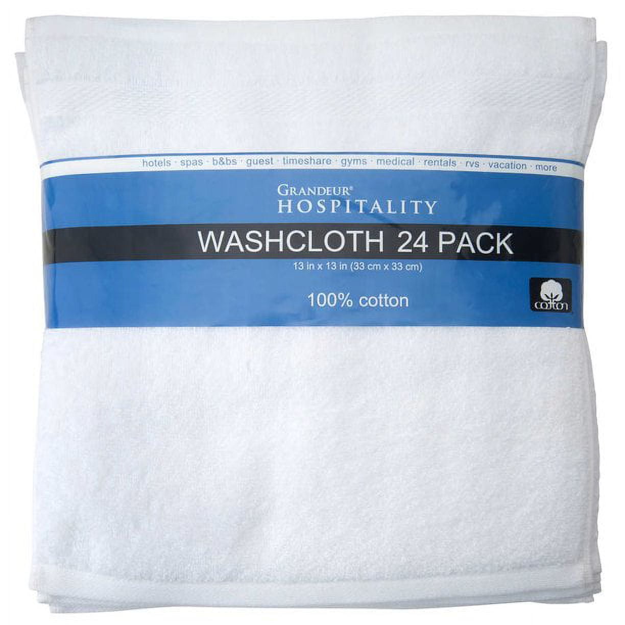 Grandeur Hospitality Towels, Washcloth 24-piece 