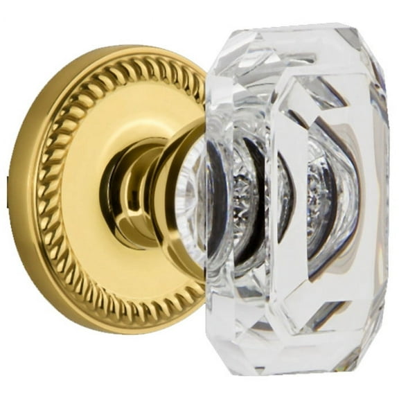 Grandeur Newbcc_Prv_234 Newport Solid Brass Privacy Set - Brass