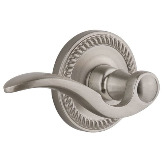 Grandeur 813051 Newport Solid Brass Left Handed Passage Set - Nickel