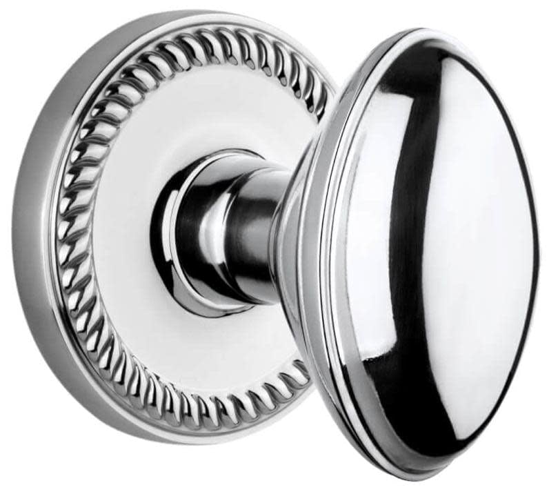 Grandeur 898927 Eden Prairie Solid Brass Non-Turning One-Sided Dummy Door Knob - Chrome