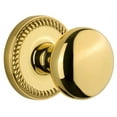 thumbnail image 1 of Grandeur Newfav_Prv_234 Newport Solid Brass Rose Privacy Door Knob Set - Brass, 1 of 7
