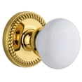thumbnail image 1 of Grandeur 814701 Newport Solid Brass Rose Privacy Door Knob Set - Brass, 1 of 7