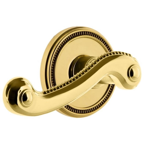 Grandeur Newport Door Lever with Soleil Rosette