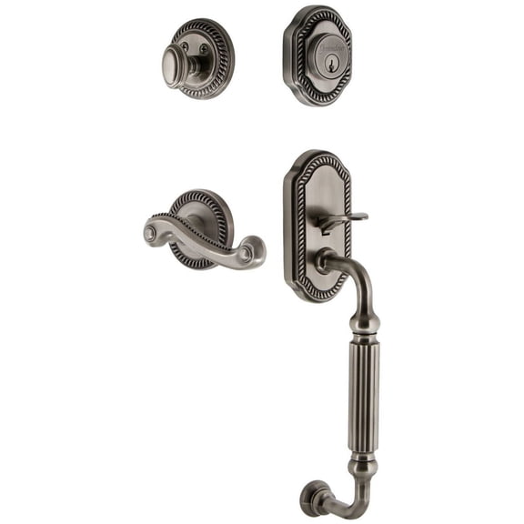 grandeur newport f grip handleset with lever