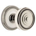thumbnail image 1 of Grandeur 808103 Newport Solid Brass Rose Dummy Door Knob Set - Nickel, 1 of 6