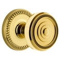 thumbnail image 1 of Grandeur Newsol_Prv_238 Newport Solid Brass Rose Privacy Door Knob Set - Brass, 1 of 6