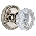 thumbnail image 1 of Grandeur 814732 Newport Solid Brass Rose Privacy Door Knob Set - Nickel, 1 of 7
