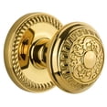 thumbnail image 1 of Grandeur Newwin_Psg_238  Vintage Antique Passage Door Knob Set - Brass, 1 of 2