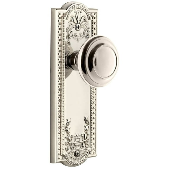 Grandeur Circulaire Door Knob with Parthenon Plate