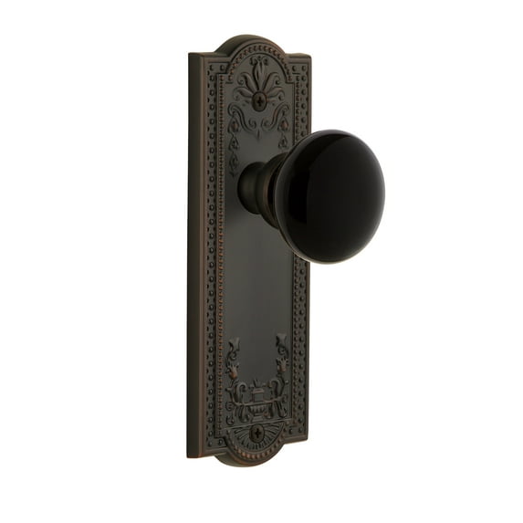 Grandeur Parcov_Psg_238 Parthenon Solid Brass Rose Passage Door Knob Set - Bronze
