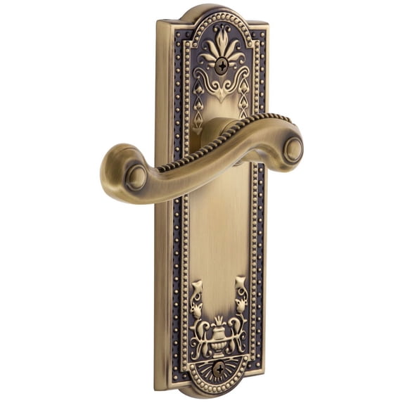 Grandeur 807296 Parthenon Solid Brass Rose Right Handed Single Dummy Lever - Brass