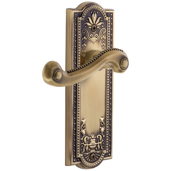 Grandeur 807296 Parthenon Solid Brass Rose Right Handed Single Dummy Lever - Brass