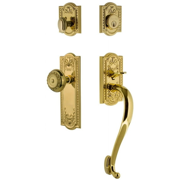 Grandeur Parpar_Eset_234_Sg Parthenon Solid Brass Sectional Single Cylinder Keyed Entry