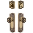 thumbnail image 1 of Grandeur 823063 Parthenon Solid Brass Single Cylinder Keyed Entry Knobset And Deadbolt, 1 of 1