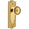 thumbnail image 1 of Grandeur 807997 Parthenon Solid Brass Rose Passage Door Knob Set - Brass, 1 of 6