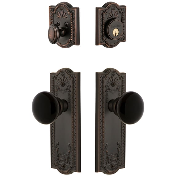 Grandeur 853496 Parthenon Solid Brass Rose Single Cylinder Keyed Entry Deadbolt And