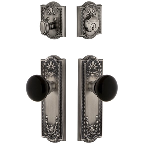 Grandeur 853478 Parthenon Solid Brass Rose Single Cylinder Keyed Entry Deadbolt And