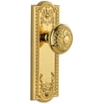 thumbnail image 1 of Grandeur 800858 Parthenon Solid Brass Rose Privacy Door Knob Set - Brass, 1 of 7