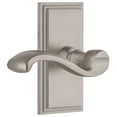 thumbnail image 1 of Grandeur 814908 Carre Solid Brass Rose Right Handed Privacy Door Lever Set - Nickel, 1 of 6