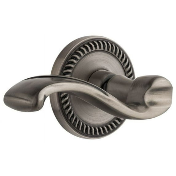 Grandeur Newprt_Psg_234_Lh Newport Solid Brass Rose Left Handed Passage Door Lever Set -