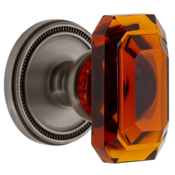 Grandeur Solbca_Prv_234 Soleil Solid Brass Privacy Set - Grey