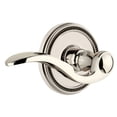 thumbnail image 1 of Grandeur 809075 Soleil Solid Brass Right Handed Passage Door Lever Set - Nickel, 1 of 6