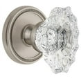 thumbnail image 1 of Grandeur Solbia_Prv_238 Soleil Solid Brass Rose Privacy Door Knob Set - Nickel, 1 of 6