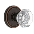 thumbnail image 1 of Grandeur 813516 Soleil Solid Brass Rose Passage Door Knob Set - Bronze, 1 of 6