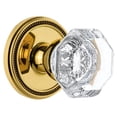 thumbnail image 1 of Grandeur Solchm_Sd_Na Soleil Solid Brass Rose Single Dummy Door Knob - Brass, 1 of 6