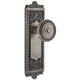 thumbnail image 1 of Grandeur 807999 Windsor Solid Brass Rose Passage Door Knob Set - Grey, 1 of 6