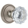 thumbnail image 1 of Grandeur Solfon_Prv_234 Soleil Solid Brass Rose Privacy Door Knob Set - Nickel, 1 of 7