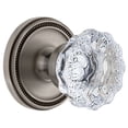 thumbnail image 1 of Grandeur 809137 Vintage Antique Crystal Passage Door Knob Set - Grey, 1 of 7