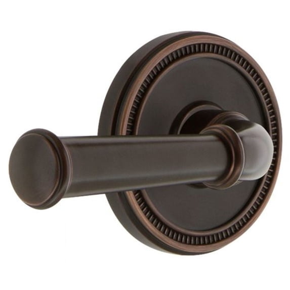 Grandeur 820766 Soleil Solid Brass Right Handed Privacy Door Lever Set - Bronze