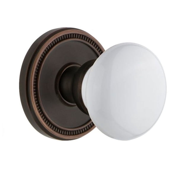 Grandeur 820802 Soleil Solid Brass Privacy Door Knob Set - Bronze