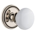 thumbnail image 1 of Grandeur 809082 Soleil Solid Brass Passage Door Knob Set - Nickel, 1 of 6