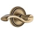 thumbnail image 1 of Grandeur 809049 Soleil Solid Brass Left Handed Passage Door Lever Set - Brass, 1 of 6