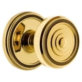 thumbnail image 1 of Grandeur 820836 Soleil Solid Brass Privacy Door Knob Set - Brass, 1 of 6