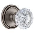 thumbnail image 1 of Grandeur 809594 Soleil Solid Brass Dummy Door Knob Set - Grey, 1 of 6