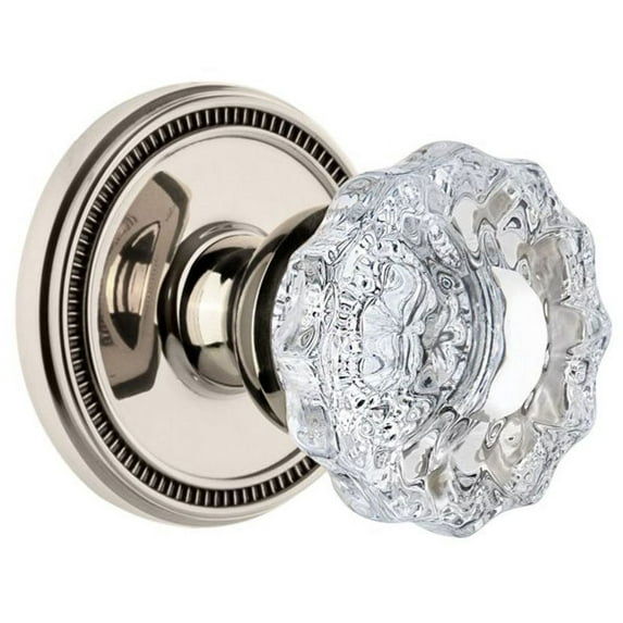 Grandeur 809600 Soleil Solid Brass Dummy Door Knob Set - Nickel