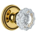 thumbnail image 1 of Grandeur Solver_Psg_234 Soleil Solid Brass Rose Passage Door Knob Set - Brass, 1 of 6