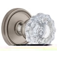 thumbnail image 1 of Grandeur Solver_Psg_234 Soleil Solid Brass Rose Passage Door Knob Set - Nickel, 1 of 6