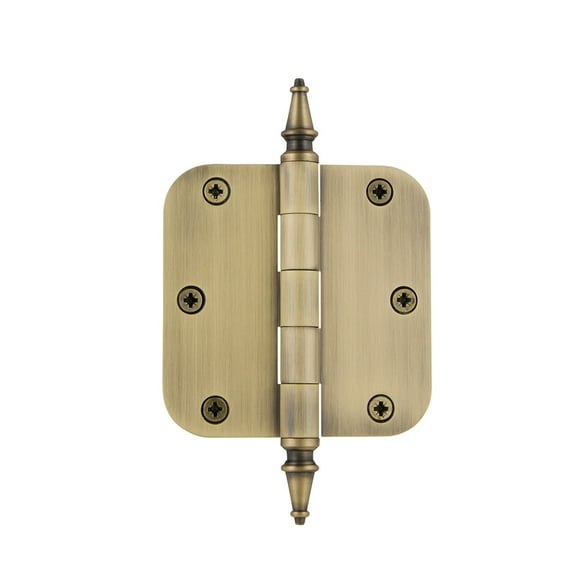 Grandeur 3.5'' Steeple Tip Residential Hinge with 5/8'' Radius Corners